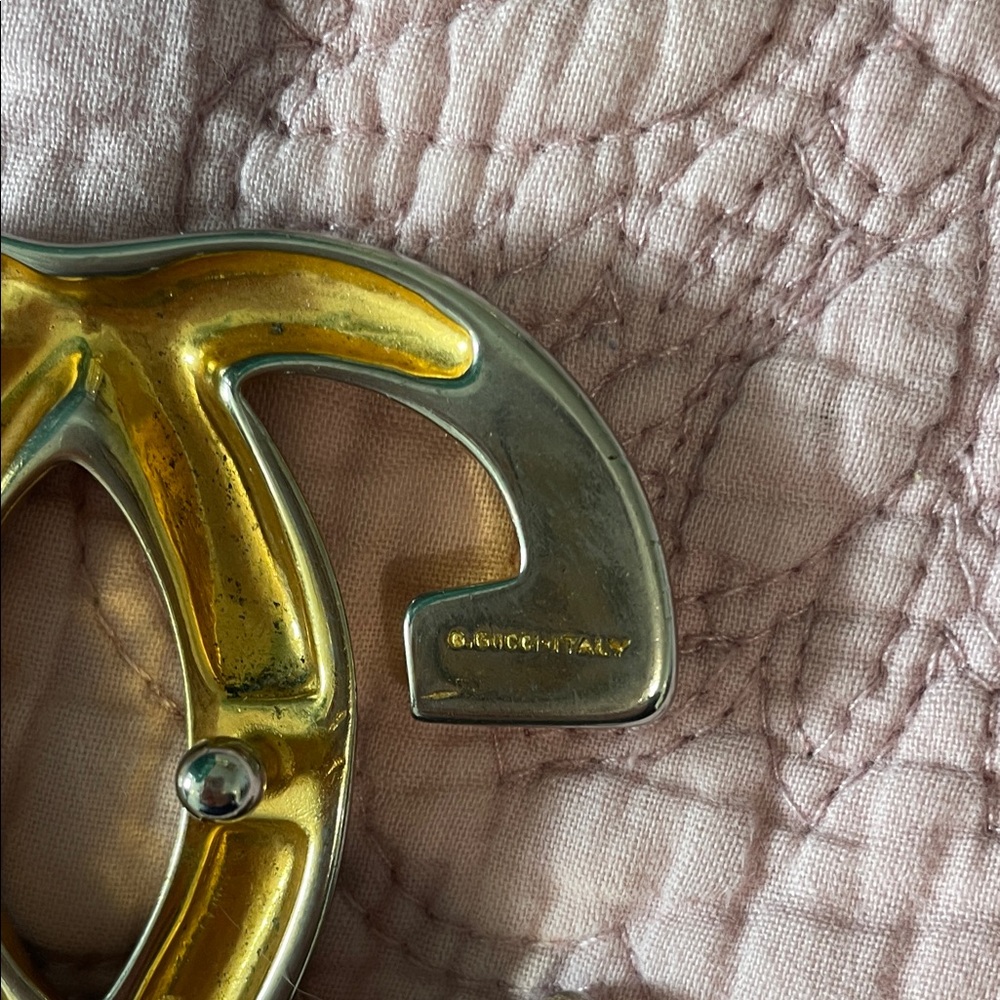 GUCCI Authentic GG Belt Buckle Vintage Luxury Gucci - Picture 2 of 6